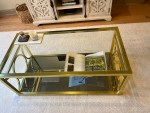 Gold coffee table