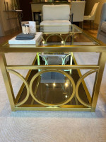 Gold coffee table