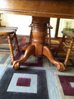 Price for set - Solid Hardwood Dining Table Set plus 5 Chairs