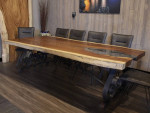 LIVE EDGE DINING TABLE | DESK | KITCHEN ISLAND | EPOXY RIVER TABLES