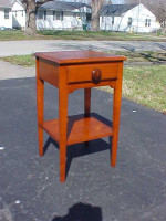 27" Tall Great Looking Cedar Side Table