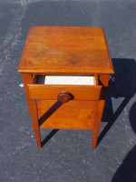 27" Tall Great Looking Cedar Side Table