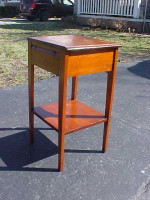 27" Tall Great Looking Cedar Side Table