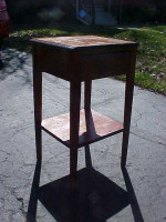 27" Tall Great Looking Cedar Side Table