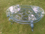 Glass Top Wrought Iron Table
