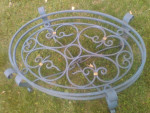 Glass Top Wrought Iron Table