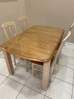 4 Seat 3’ X 5’ Wood Kitchen  Table