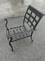 Beautiful Metal Conversation Set 4 Chairs and Table**