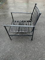Beautiful Heavy Rocking Chair and Side Table**