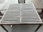 Beautiful Teak Patio Set Large Table and 3 Chairs ***