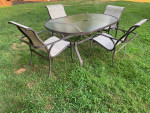 Tropitone Patio Set Large Table And 4 Sling Back Chairs ** LOWERED