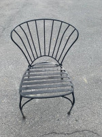 Beautiful Wrought Iron Patio Set Table and 4 Barrel PRICE LOWERED OBO