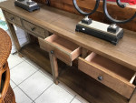 Rustic Console Table 72 inches long