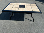 Nice Patio Tile Table And Side Table *