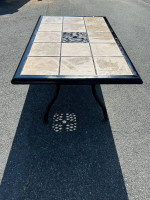 Nice Patio Tile Table And Side Table *