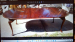 Dining Room Table with 2 Leaves, Solid Wood