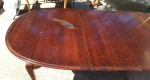 Dining Room Table with 2 Leaves, Solid Wood
