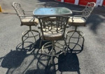 Beautiful Aluminum Bar Height Patio Set Table and 4 Chairs OBO*