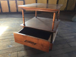 Mid Century end table with drawer/lamp