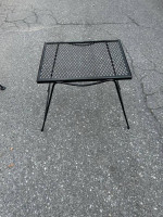 Beautiful Wrought Iron Woodard Patio Set Rocker and Side Table *