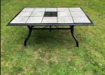 Beautiful Patio Set Tile Top Table And 4 Chairs LOWERED