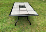 Beautiful Patio Set Tile Top Table And 4 Chairs LOWERED