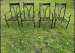 Beautiful Patio Set Tile Top Table And 4 Chairs LOWERED