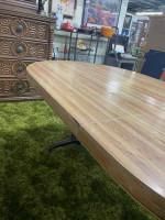 Cool Retro kitchen table - [butcher block style top] - nice