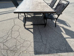 Beautiful Aluminum Patio Set Large Table and 6 Chairs LOWERED OBO