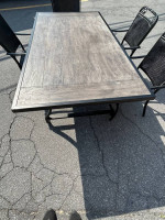 Beautiful Aluminum Patio Set Large Table and 6 Chairs LOWERED OBO
