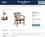 $7,000 Tommy Bahama small dining table and 4 chairs set