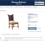 $7,000 Tommy Bahama small dining table and 4 chairs set