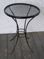 HOMECREST --- Small Patio Table --- 18h X 13w --- wrought iron table