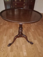 "1940" Pie Crust Side Table (Walnut)