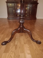 "1940" Pie Crust Side Table (Walnut)