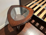 Solid wood end table