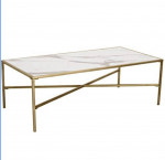 Brand New in the Box Ravenna Home Coffee Table Gold and Marble