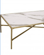 Brand New in the Box Ravenna Home Coffee Table Gold and Marble