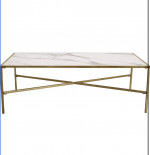 Brand New in the Box Ravenna Home Coffee Table Gold and Marble