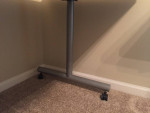 Large flip-top utility table with casters