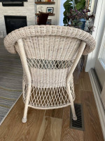 Wicker side chairs and table