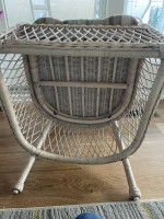 Wicker side chairs and table