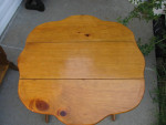 2 Mid Century Pine Drop Leaf Side Table