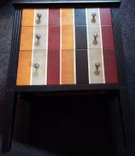 Pier One Multi Color Side Table GREAT SHAPE 26 W x 32 H x 14 D