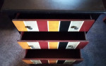 Pier One Multi Color Side Table GREAT SHAPE 26 W x 32 H x 14 D
