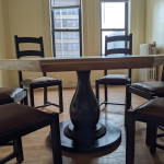 Poker table with 6 chairs
