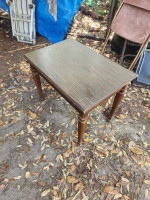 Wood side table