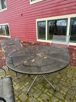 Patio table and chairs