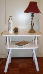 Two Tier / Shelf Wood End Table