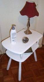 Two Tier / Shelf Wood End Table